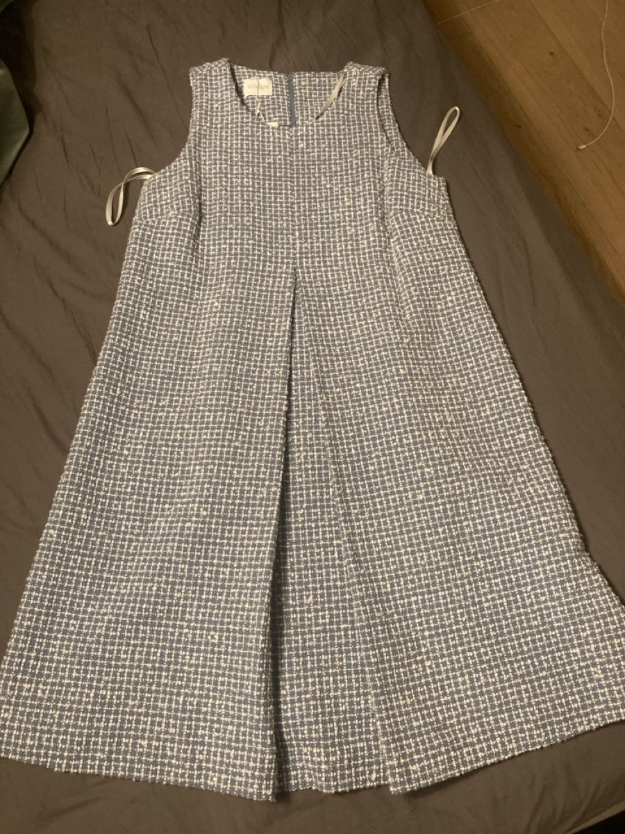 Madeleine Kleider: Schickes Tweed Sommerkleid Gr. 36 hellblau/weiss – Neu und originalverpackt aus Uitikon Waldegg von sarab6928