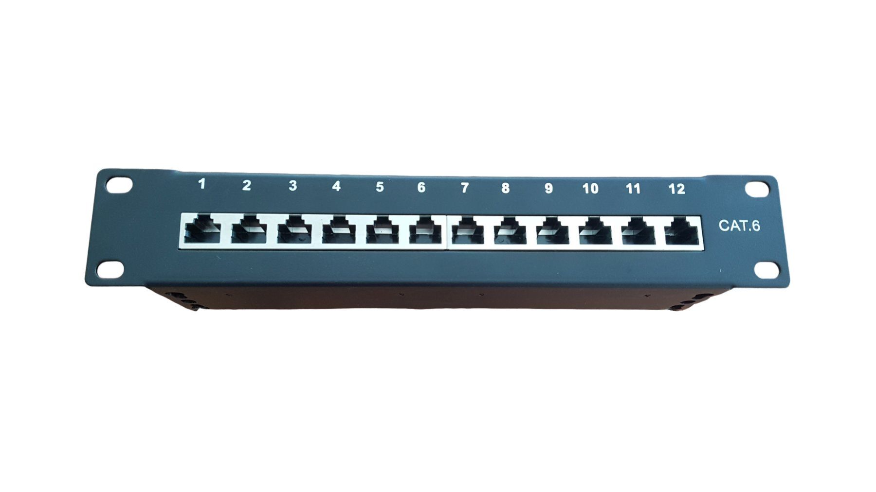 Spine: Patchpanel Cat.6 12-Port geschirmt – Nuovo e nell'imballaggio originale da Perlen venduto da shelbycobra