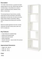 White Bookcase  Used