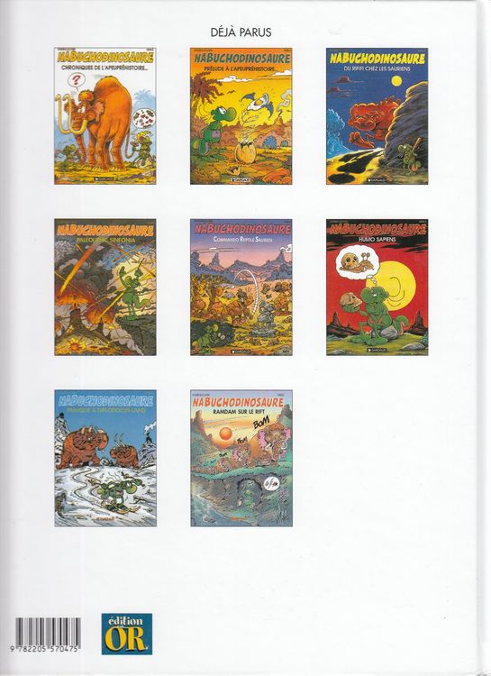 BD - NABUCHODINASAURE N° 6 " Paléolithic sinfonia " 2