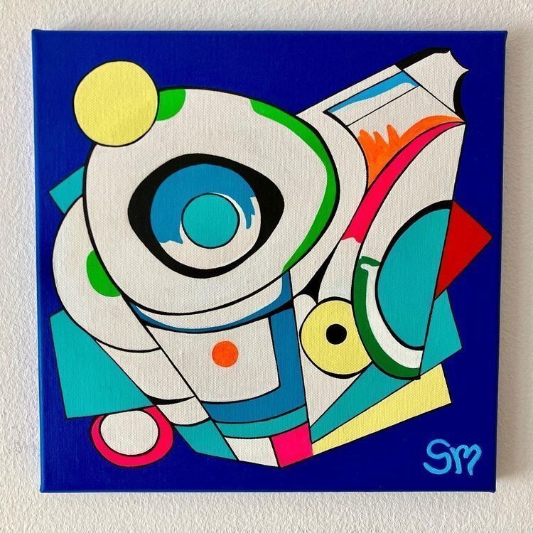 Abstract Painting 30 x 30cm Kaufen auf Ricardo