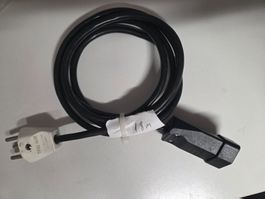 Verlängerungskabel 1.8m T13 schwarz 3x1mm Stromkabel