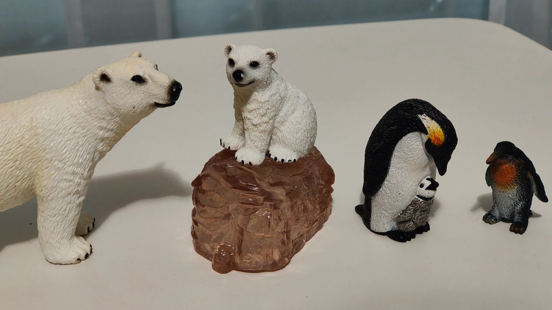 Schleich Statuette: Schleich Polar-Tier Set - Eisbär, Eisbärbaby, Pinguine – Usato da Bassersdorf venduto da zoooropa 2