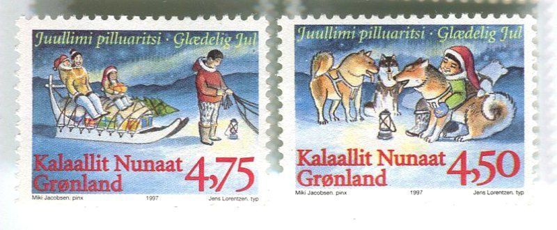 Tutti i francobolli: Briefmarken "Weihnachten". Grönland. – Nuovo e nell'imballaggio originale da Basel venduto da Butsch5