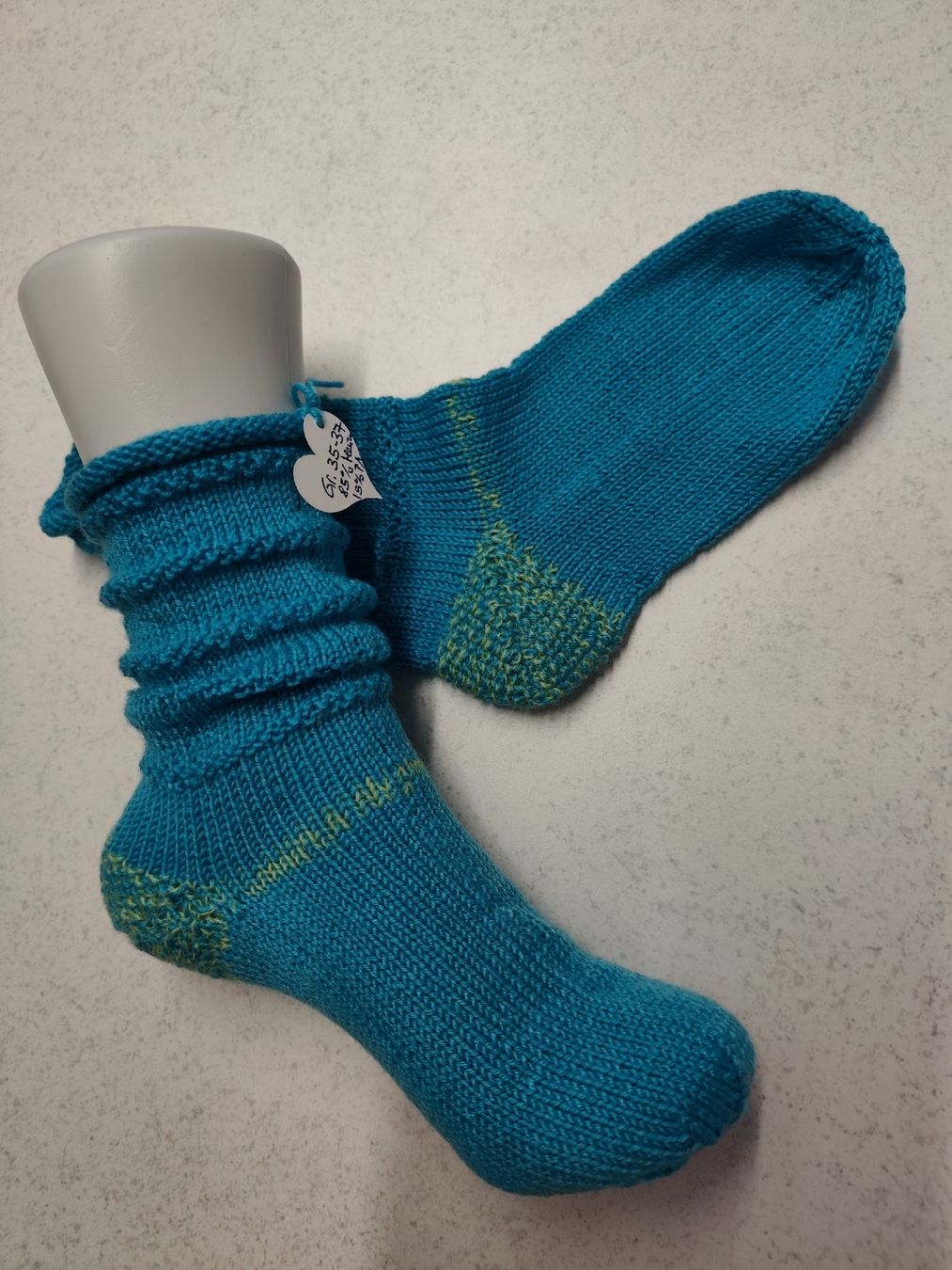 Calze: Handgestrickte Socken Gr 35-37 – Nuovo e nell'imballaggio originale da Glarus venduto da Tutticolori55 1