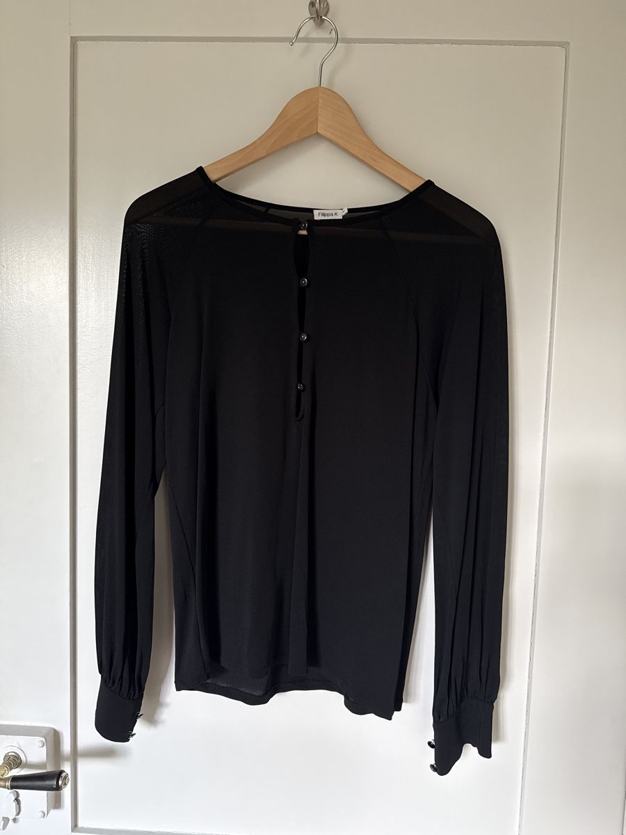Filippa K Camicette: Filippa K Bluse Schwarz, Grösse XS 34 top – Usato da Bern venduto da nelke08