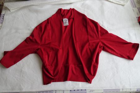 festlicher Kurzarm Bolero rot, dunkelrot Gr. S