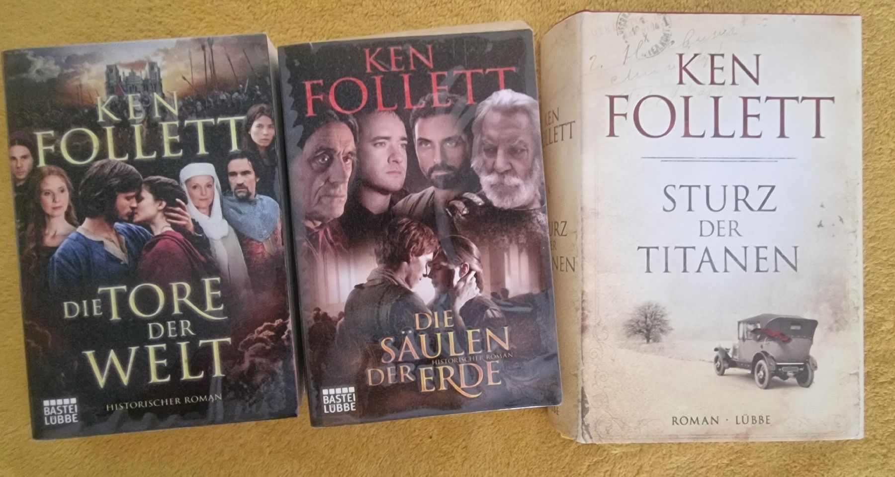 Bücher: Ken Follett Romane, 3 Stkück – Gebraucht aus Spreitenbach von Laloca8