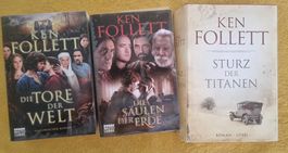Ken Follett Romane, 3 Stkück