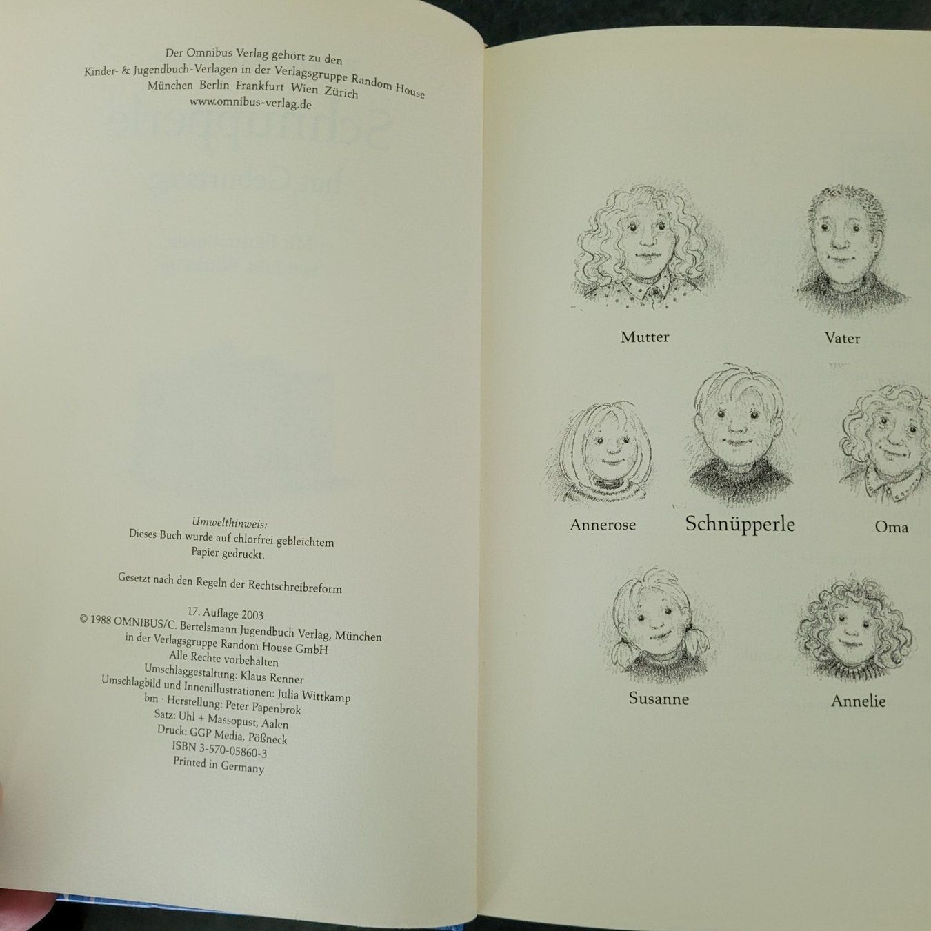 Libri: Barbara Bartos- Höppner / Schnüpperle – Nuovo (secondo la descrizione) da SCHÜBELBACH venduto da CoKaHa 6