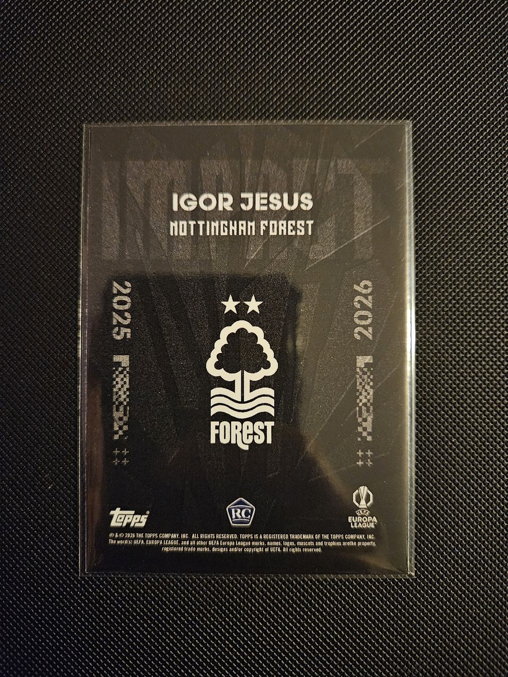 Topps Carte collezionabili: Igor Jesus Nottingham Forest Topps RC Knockout – Nuovo (secondo la descrizione) da Rudolfstetten venduto da KingArabi 1