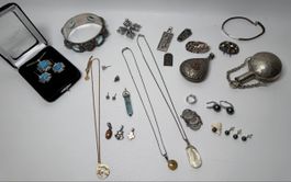 Schmuck Konvolut – Silber 925/800 & Zahngold