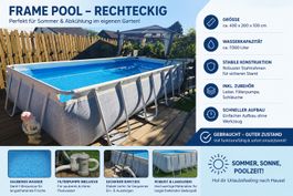 INTEX Pool 4.0m x 2.0m x 1.0m, mit Zubehör