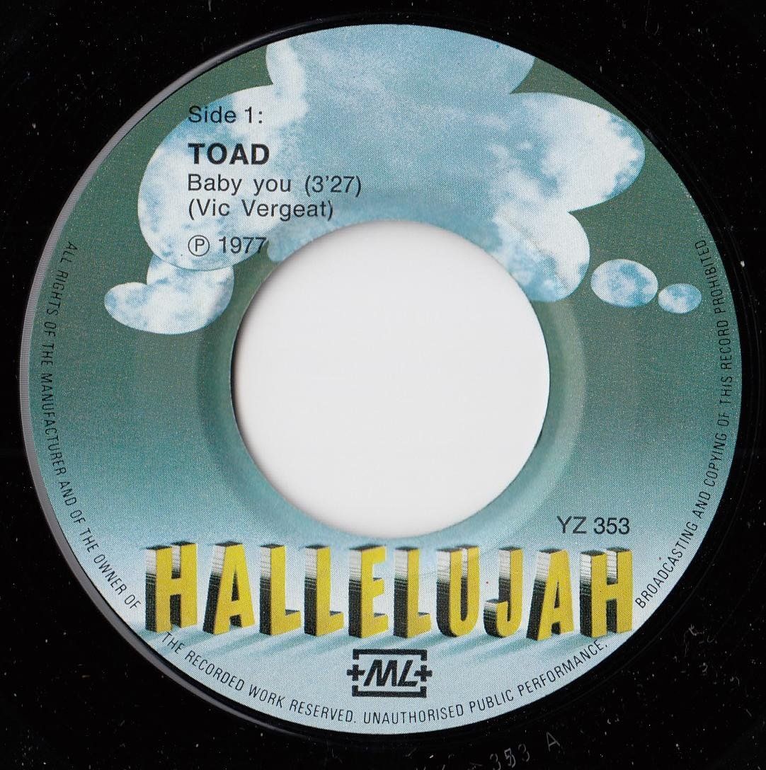 Schallplatten: Toad Vinyl Single von 1977 – Gebraucht aus Volketswil von Abcrecords 2