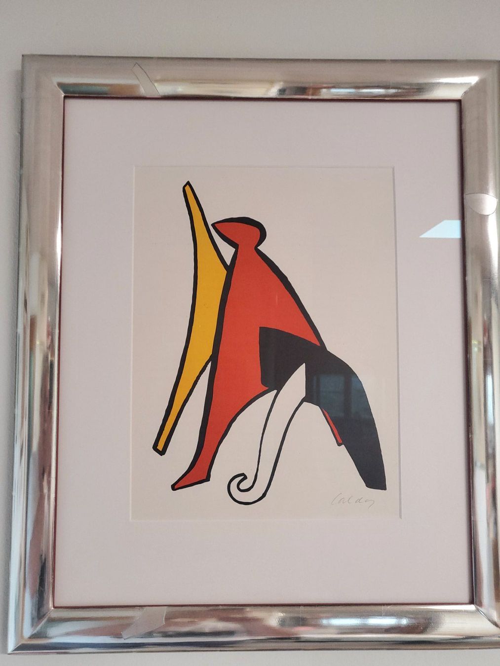 Grafica & Litografie: Alexander Calder, Farb-Litho, handsigniert, gerahmt – Usato da Füllinsdorf venduto da havi4