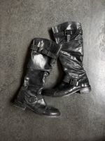 Damen Stiefel Leder schwarz Grösse 37