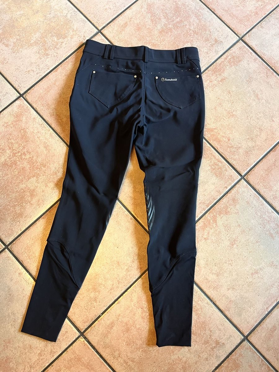 Samshield Pantalons: Pantalon d’équitation samshield x Swarovski  – D'occasion à Morrens VD par che_2lrg 1