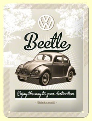 Volkswagen Insegne: Blechschild 3D-VW BEETLE RETRO - 15 X 20 CM – Nuovo e nell'imballaggio originale da Rupperswil venduto da big-one-sale