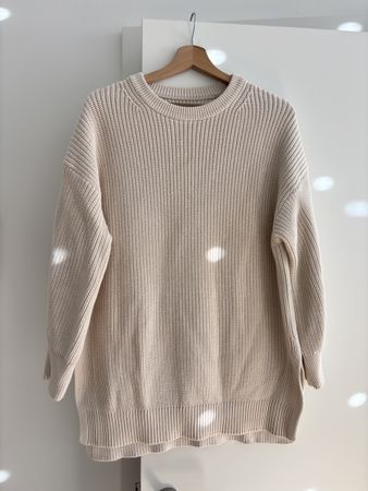 Damen Pullover Marc O'Polo Baumwolle beige Grösse S/M