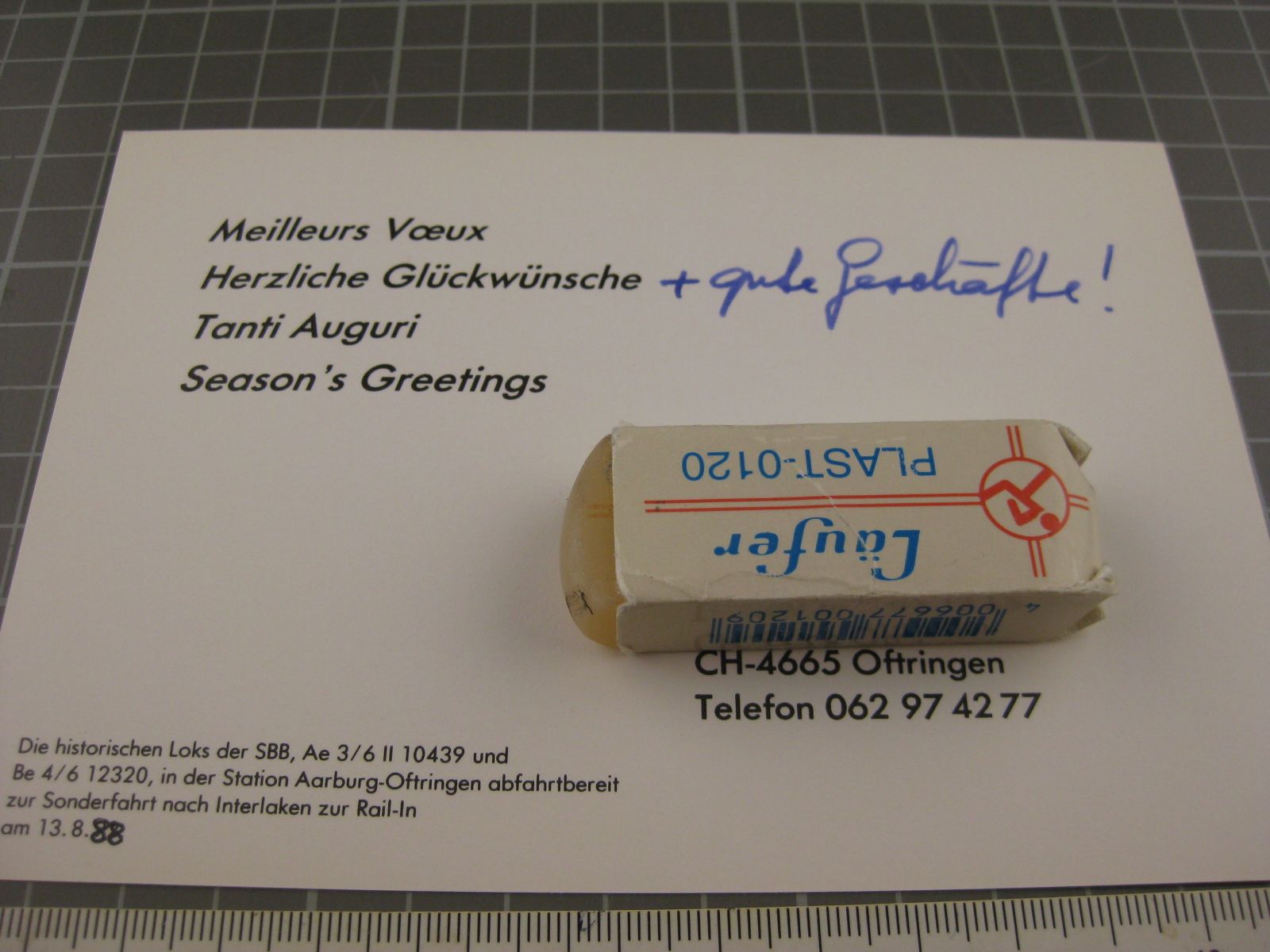 Cartoline postali: SBB Lokomotiven in Aarbug Oftringen – Usato da Malters venduto da Marosko 1