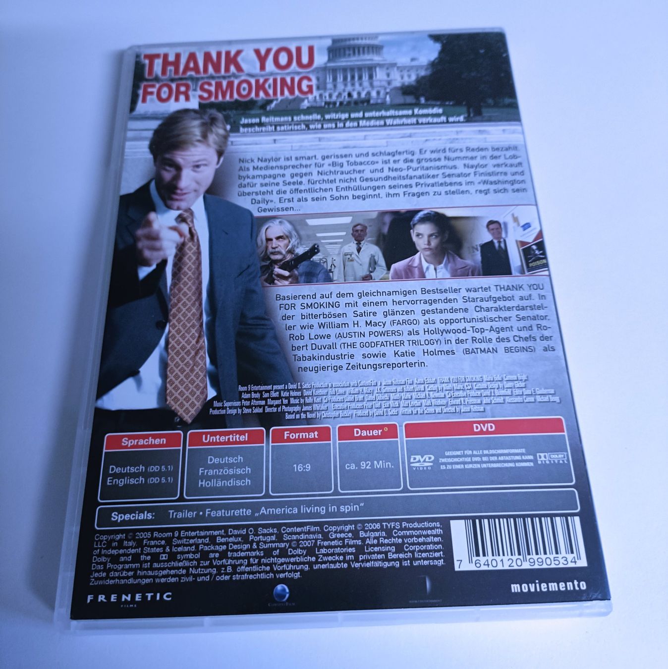 Alle DVDs: Thank You for Smoking – Gebraucht aus Köniz von Movieportal007 1