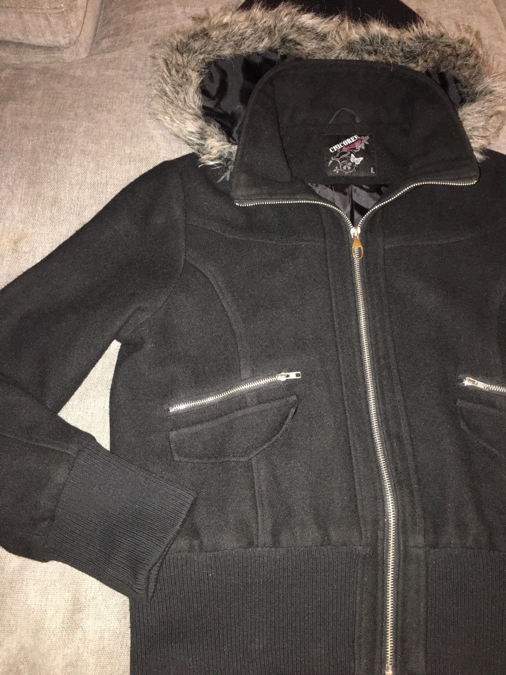 Vestes: Jacke Mantel Hoodie Gr L – D'occasion à Grenchen par Tirana 3