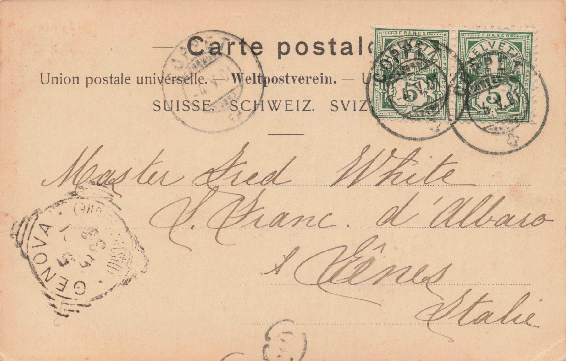 Cartoline postali: Temple de Coppet – Usato da Biasca venduto da Blenio71 1