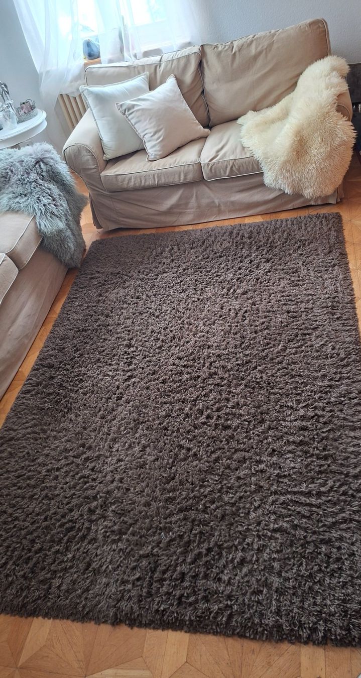 Tappeti: 2x Shaggy Teppich dunkelbraun – Usato da Döttingen venduto da M.kiss 1
