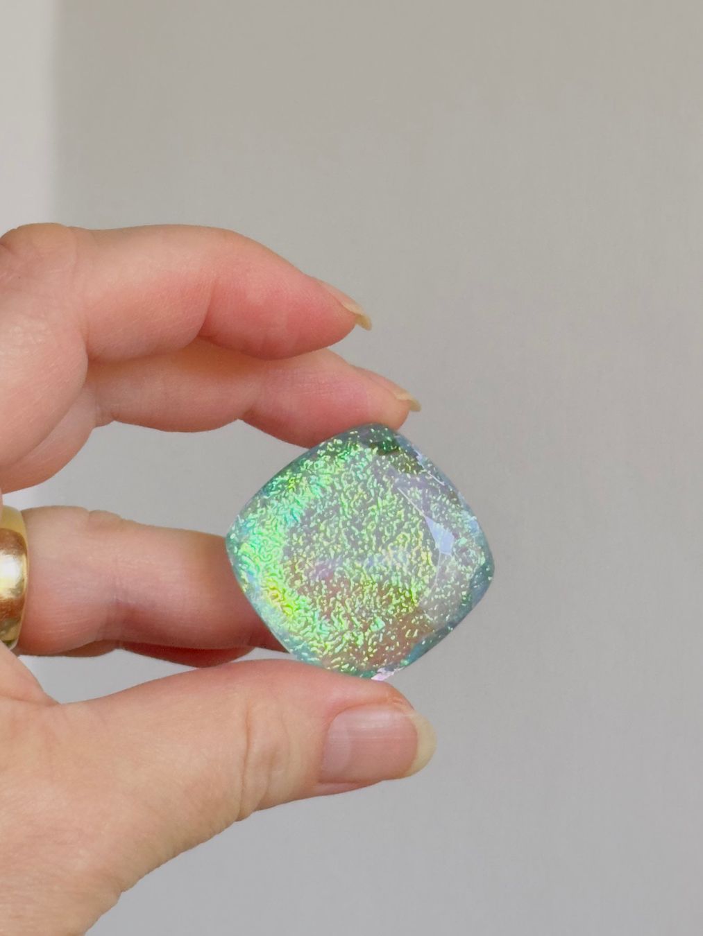Pietre preziose: Certified 100.40Ct Lab. Monarch Doublet fire opal – Nuovo e nell'imballaggio originale da Genève venduto da AWWA 2
