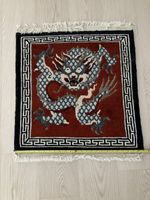 Tappeto tibetano con drago fatto a mano