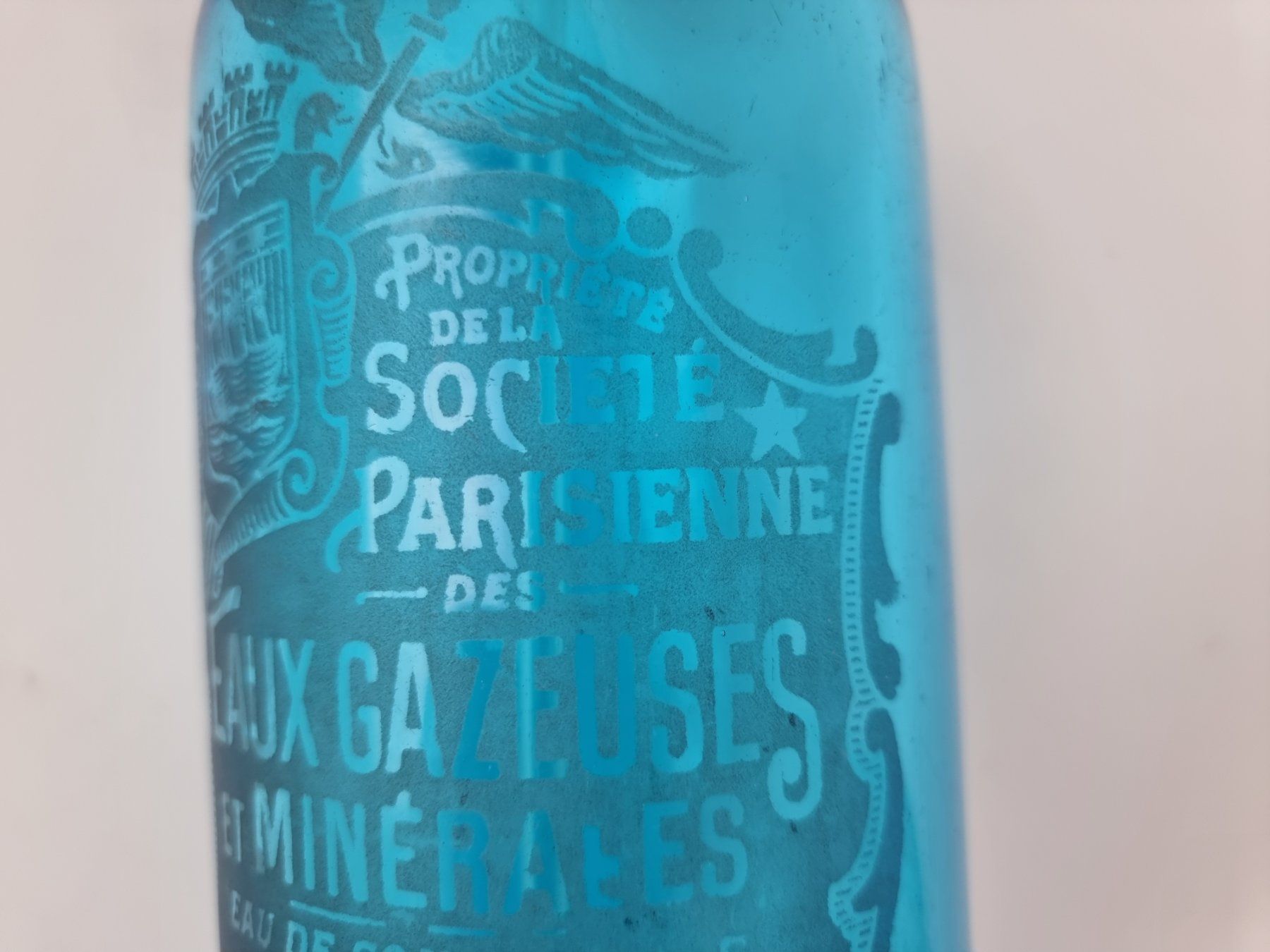 Bottiglie: Siphonflasche blau – Usato da Urtenen-Schönbühl venduto da Restwert_Schoenbuehl 3