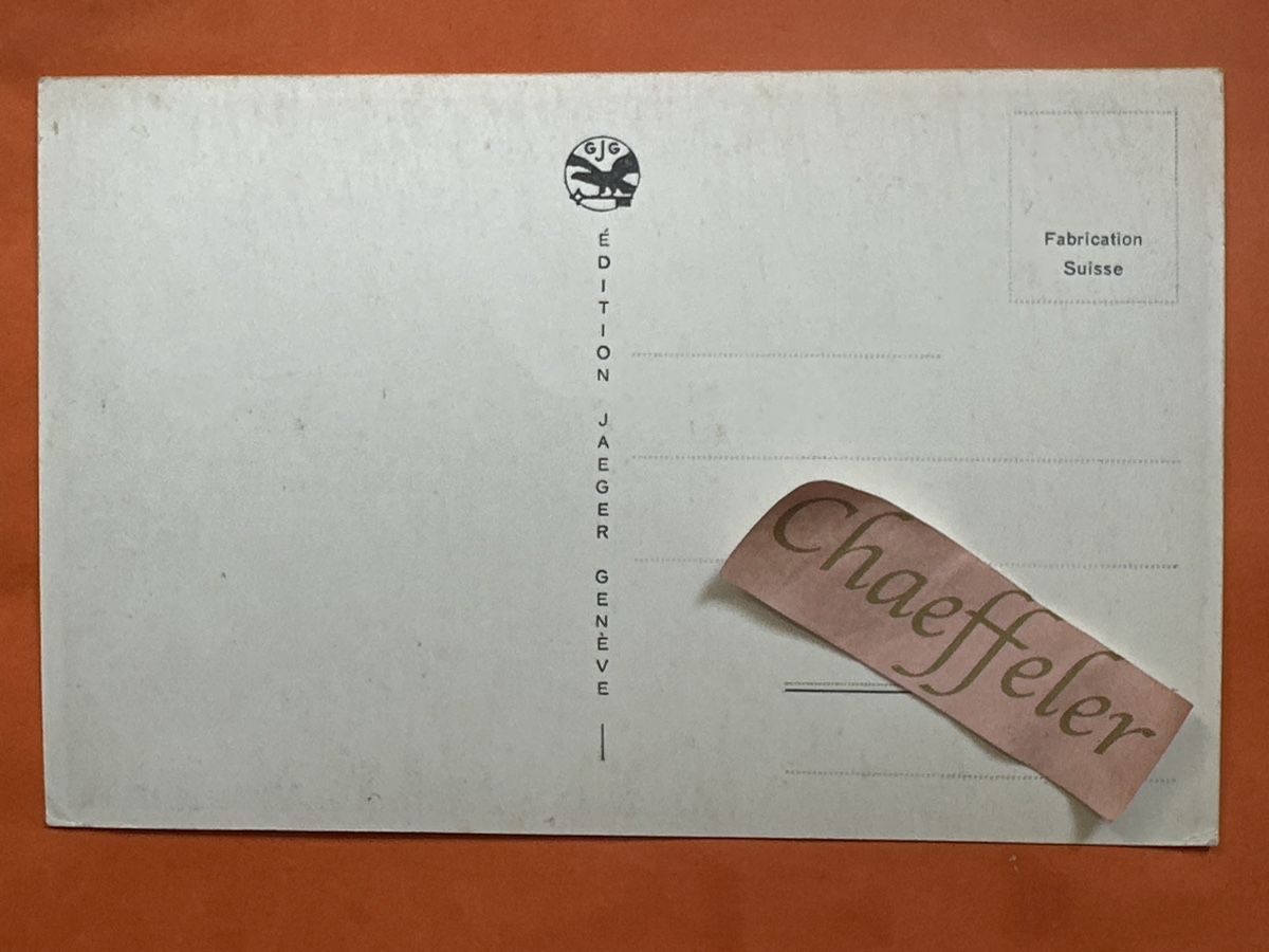 Cartoline postali: Ansichtskarte Genf Quai du Mont-Blanc Jaeger Edition – Usato da Zürich venduto da Chaeffeler 1