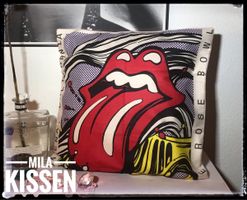 Neuer Rolling Stones Dekorkissen Bezug 45cm X 45cm Nr 857