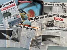 Articles de journaux sur la conquête spatiale
