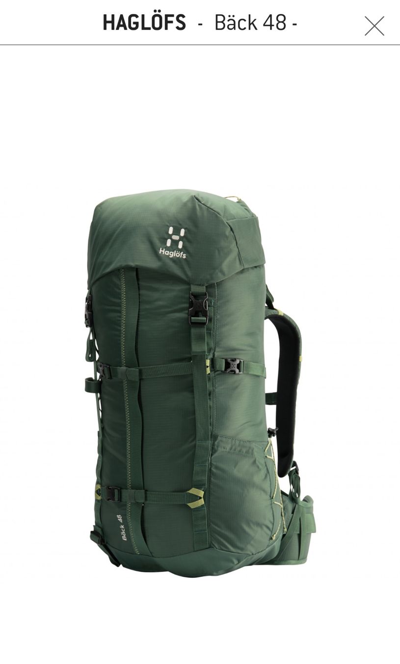 Haglöfs Sacs à dos: Rucksack Haglofs Back 48 (NEU) – Neuf (Voir description) à Zürich par schweiz.air