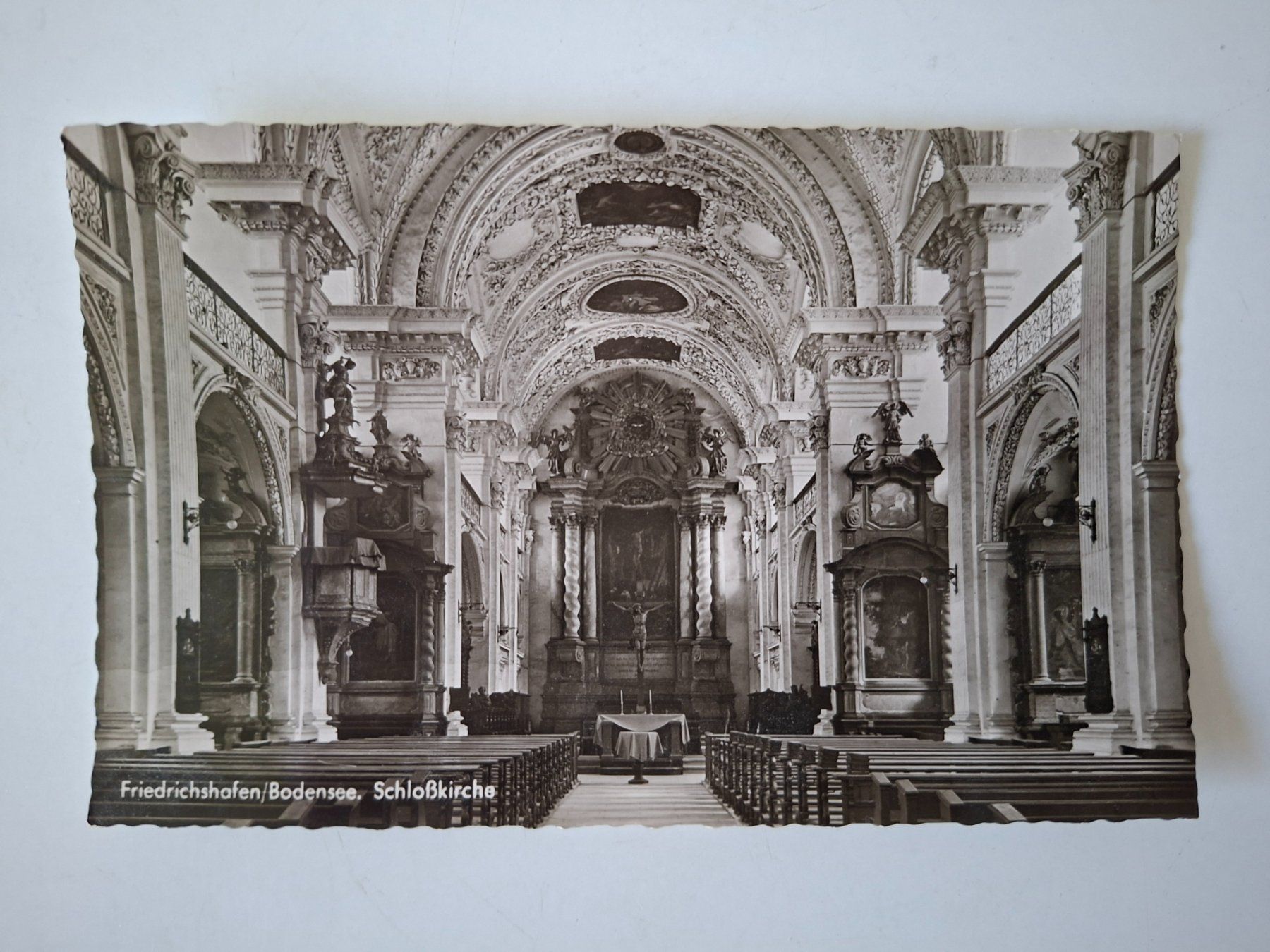 Cartoline postali: Friedrichshafen am Bodensee   Schlosskirche – Usato da Zürich venduto da Daniel517