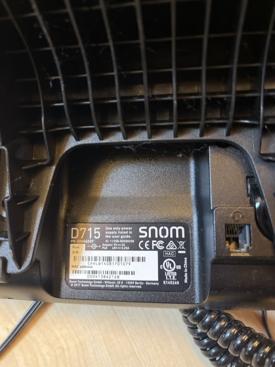 Snom Telefone: SNOM D715 Tischtelefon  – Gebraucht aus Zofingen von Flo5 2