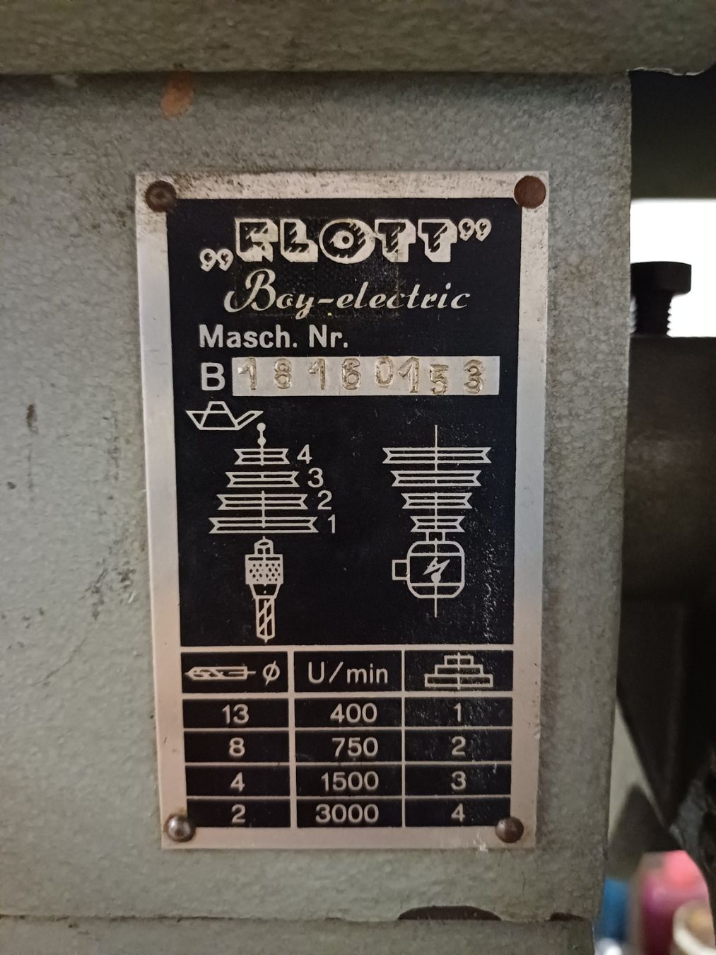 Flott Perceuses: FLOTT Tischbohrmaschine – D'occasion à Bichwil par Viggen37 6