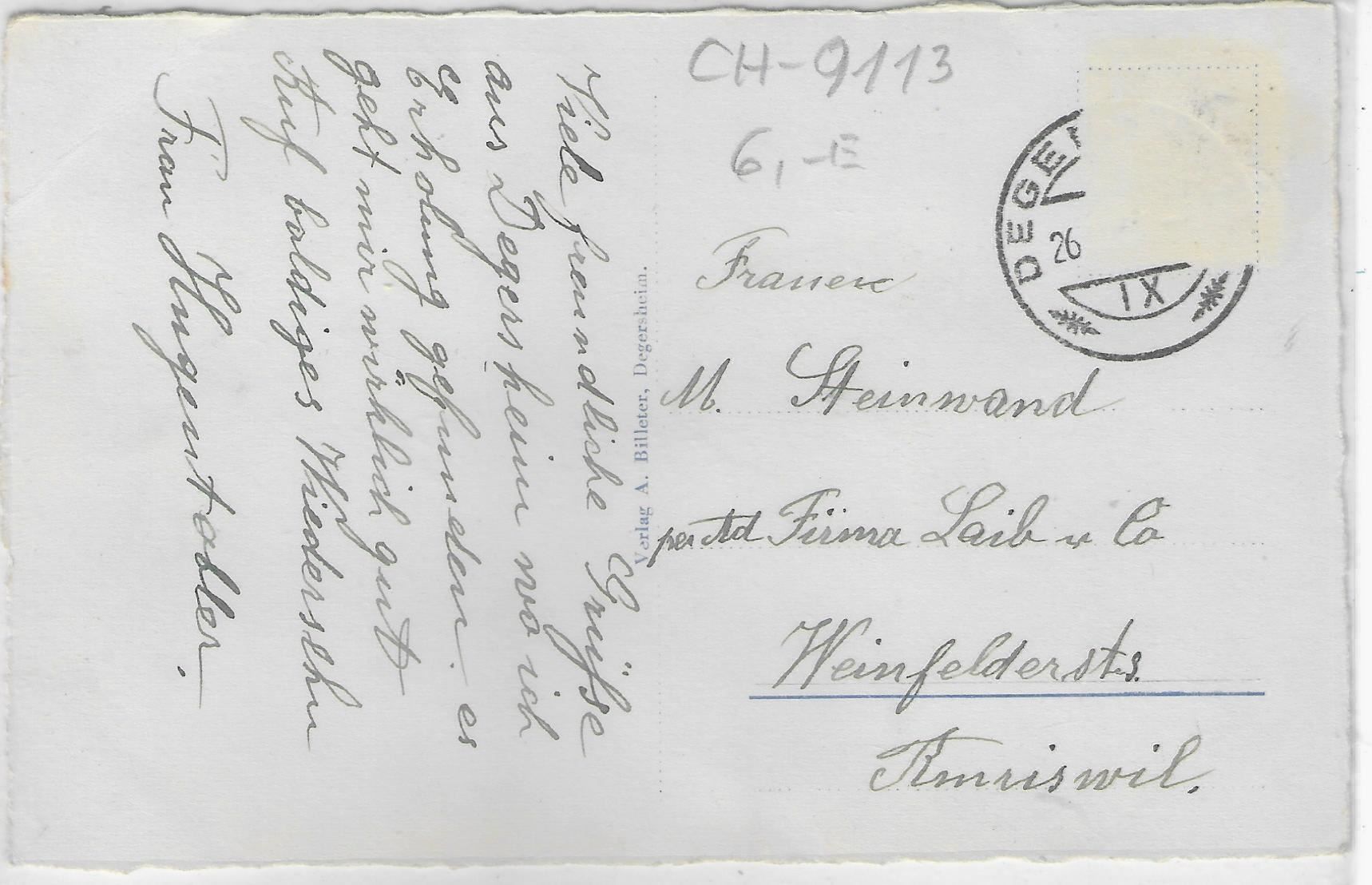 Cartoline postali: Kurhaus Sennrüti - Degersheim – Usato da Ettingen venduto da Kartenplanet 1