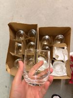 15 Trinkgläser transparent Set im Karton guter Zustand