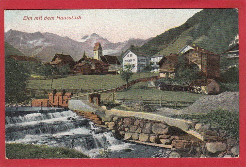 Cartoline postali: ELM MIT DEM HAUSSTOCK – Usato da Grüningen venduto da Kartenlaube