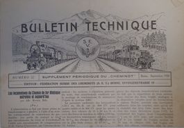 Bulletin Technique N°22 de 1930 (Suppl. Cheminot du SEV)