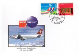 SWISS ONE WORLD SONDERBELEG FLUGHAFEN ZÜRICH - AX255
