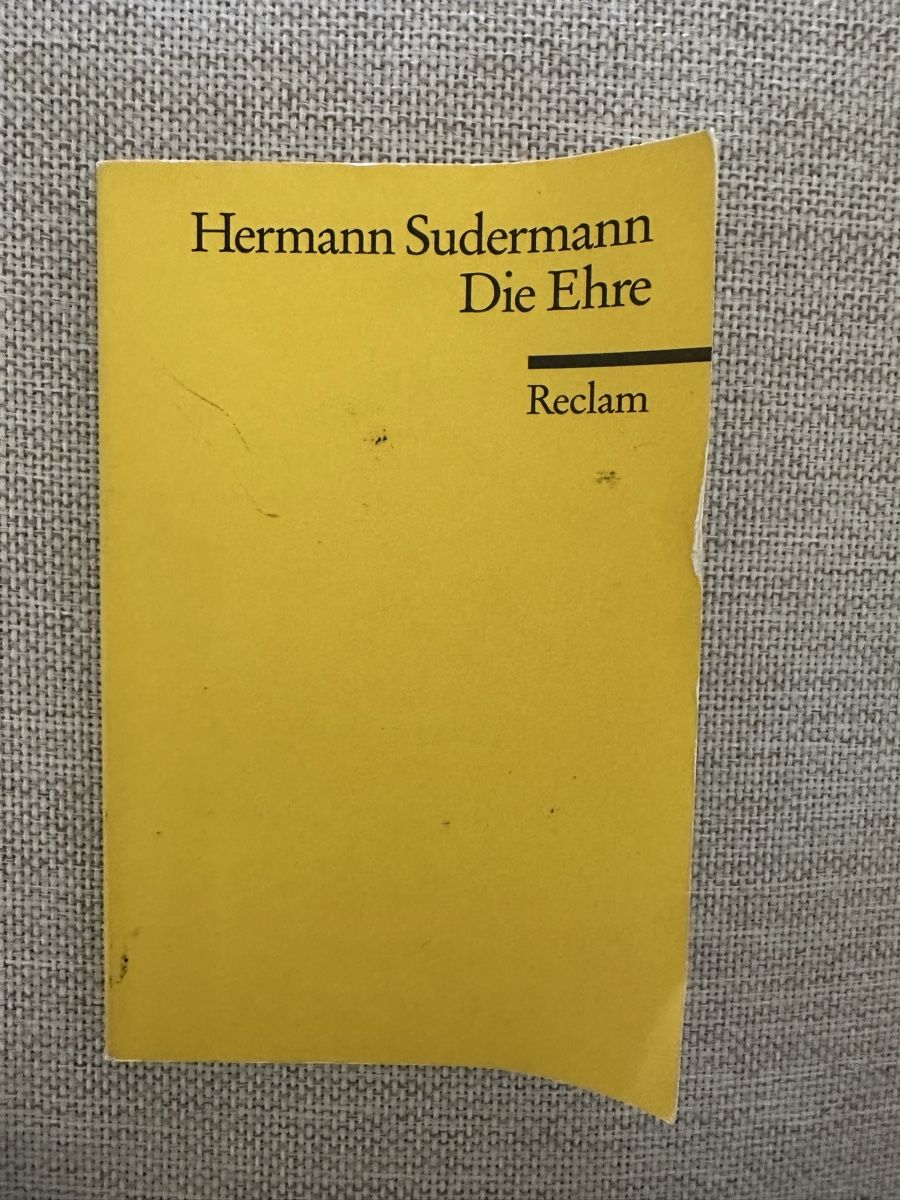 Libri: Hermann Sudermann "Die Ehre" Reclam Universal Library Paperb – Usato da Zürich venduto da car_68nt
