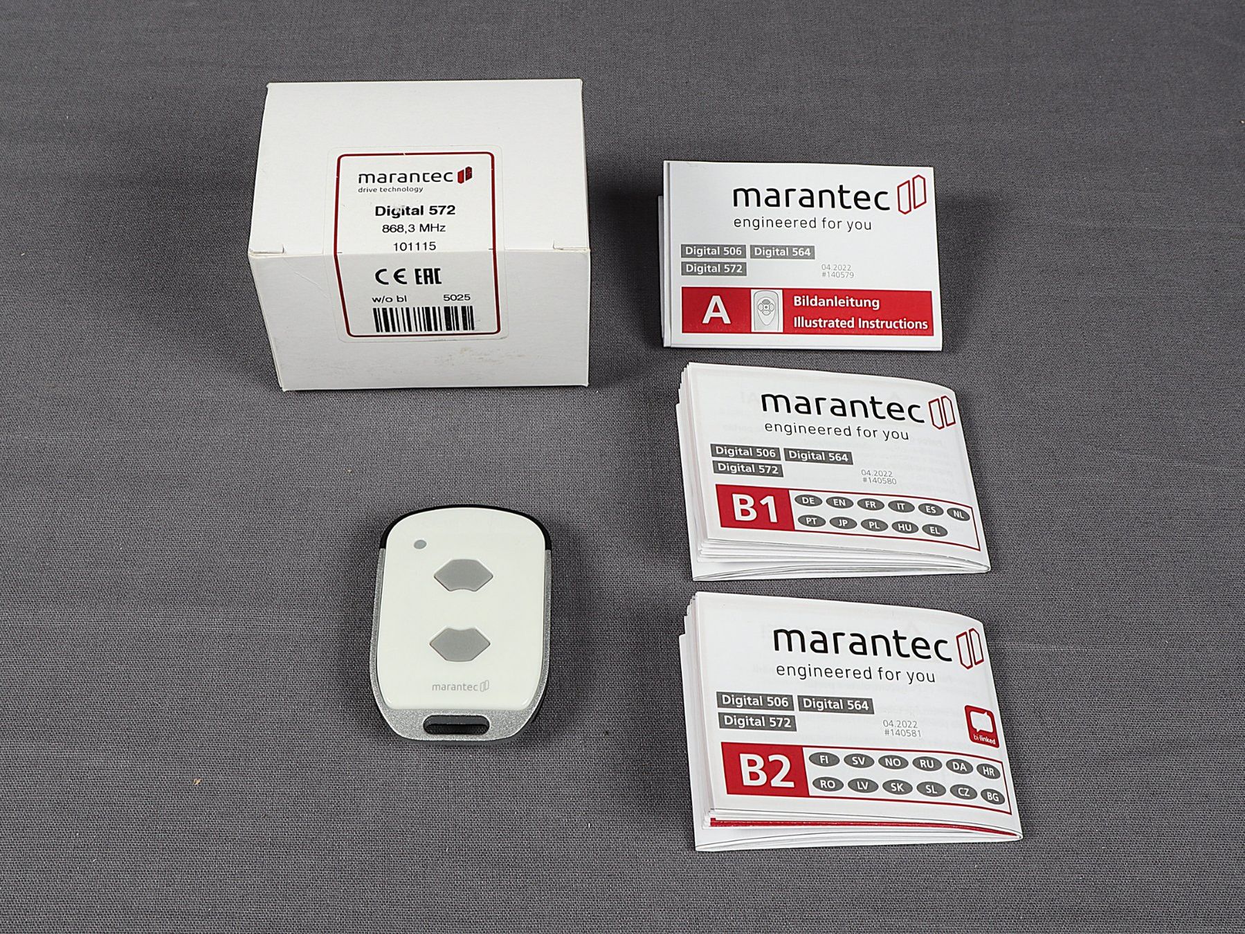 Marantec Fernbedienungen: MARANTEC Digital 572 Micro Handsender 2 Kanal – Neu (gemäss Beschreibung) aus Steinen von Restwert_Steinen