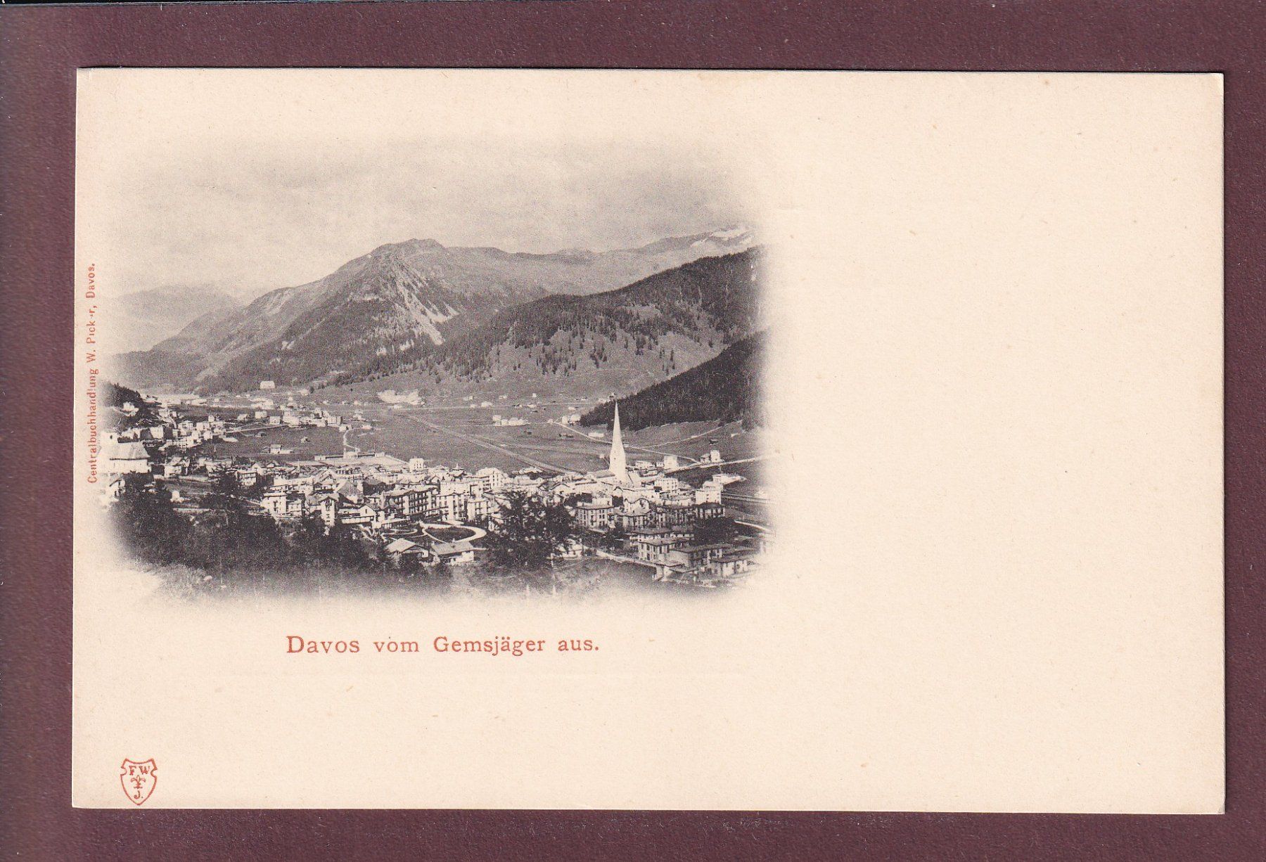 Cartes postales: DAVOS vom Gemsjäger aus – D'occasion à Pully par nicecards