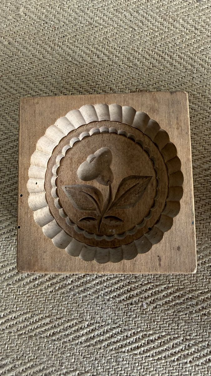 Teglie da forno: 3 antike HOLZMODEL Holzbackform Butterdurchstossform – Usato da Konolfingen venduto da petzipetz 1