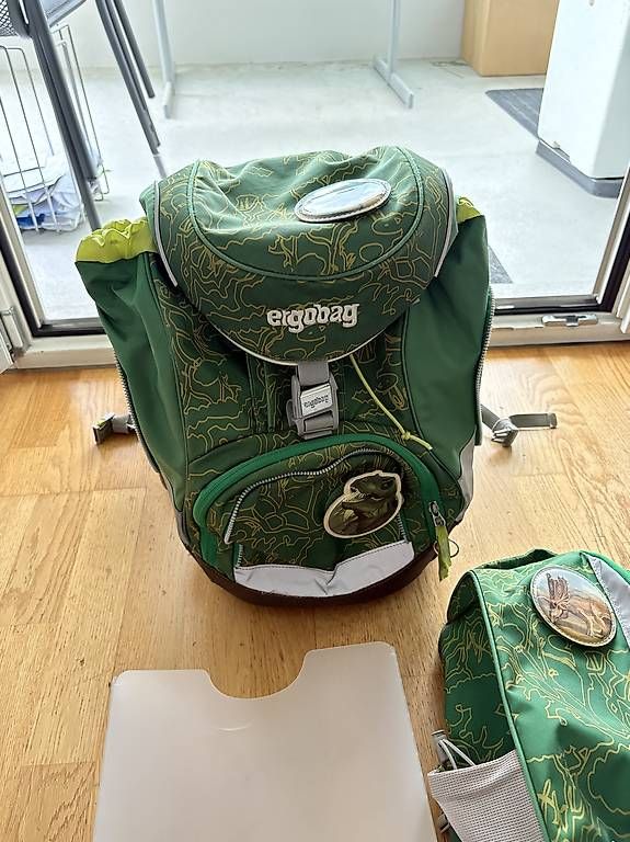 Ergobag Kindertaschen: Ergobag Schulsack mit Turnsack Dinosaurier – Gebraucht aus Burgdorf von D_A-J-b_46
