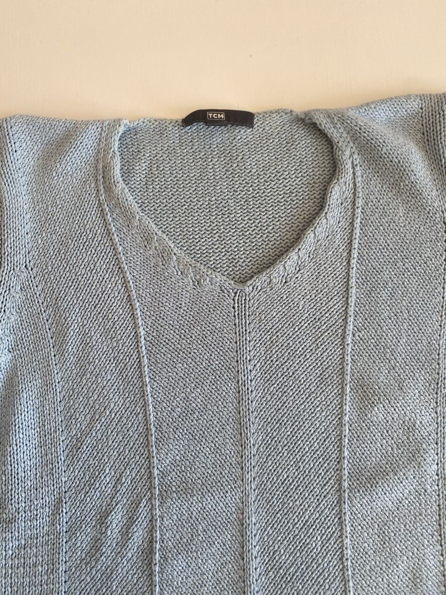 T-shirt: TCM Sommershirt Gr. 38/40 hellblau V-Ausschnitt – Usato da lommis venduto da inf_thv8 2