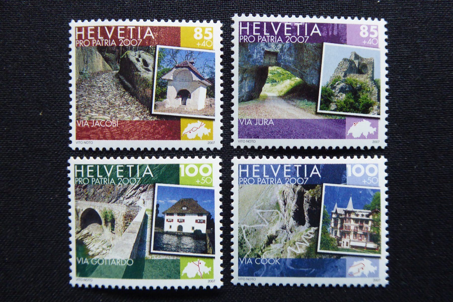Tutti i francobolli: (t944) 2007: Pro Patria B296 - B299 ** – Nuovo (secondo la descrizione) da Basel venduto da scholle50
